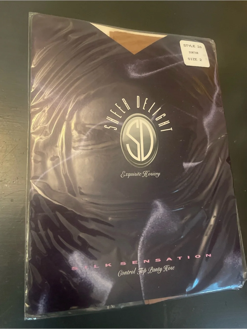 Sheer Delight silk sensation Control Top Panty Hose suntan size 2 medium